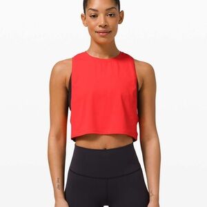 Lululemon Pink Punch Muscle Love Crop Tank *Tough Size 4